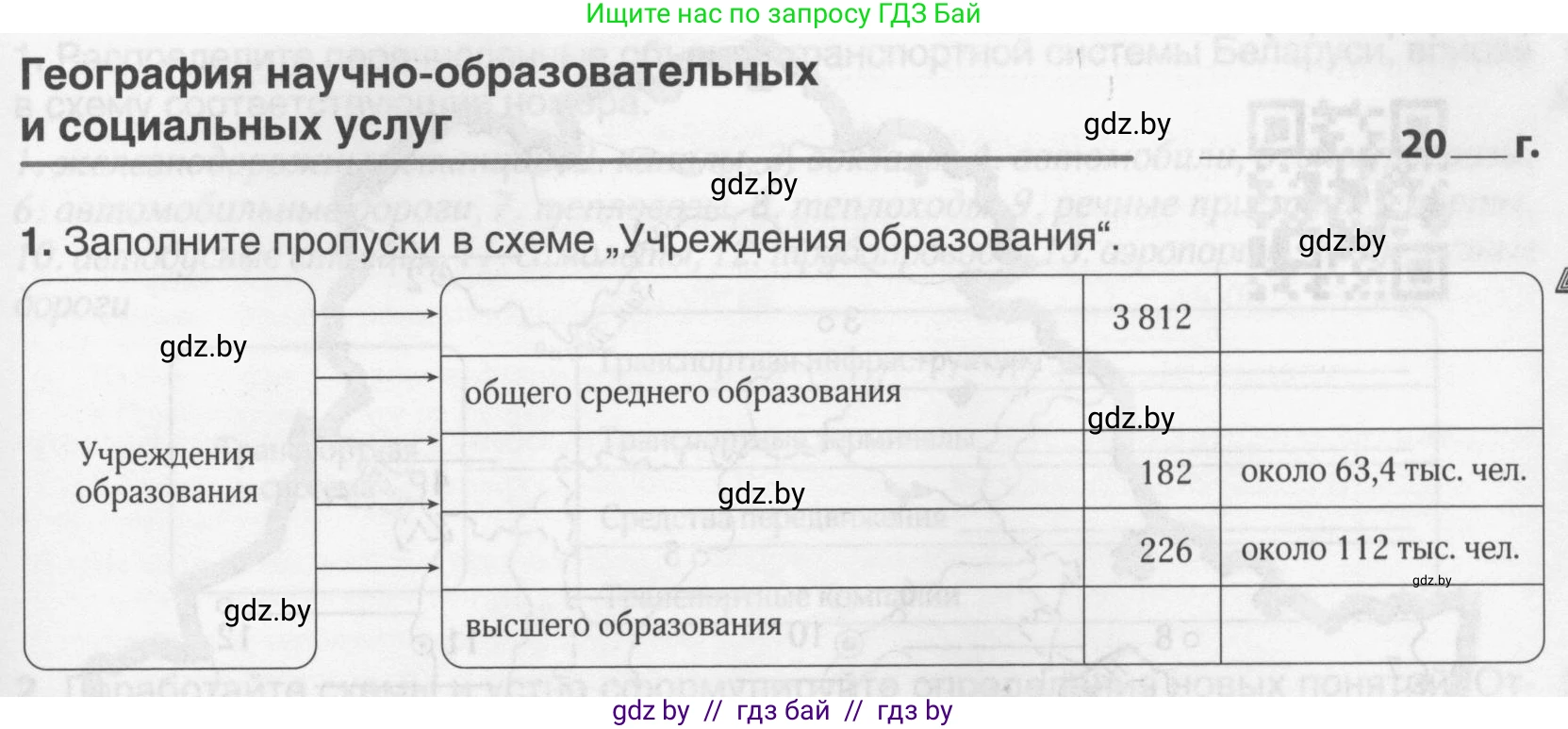 География, 9 класс рабочая тетрадь, авторы: Брилевский Михаил Николаевич, Климович Алеся Владимировна, издательство Белкартография, Минск, 2021, бирюзового цвета, страница 93, номер 1, Условие
