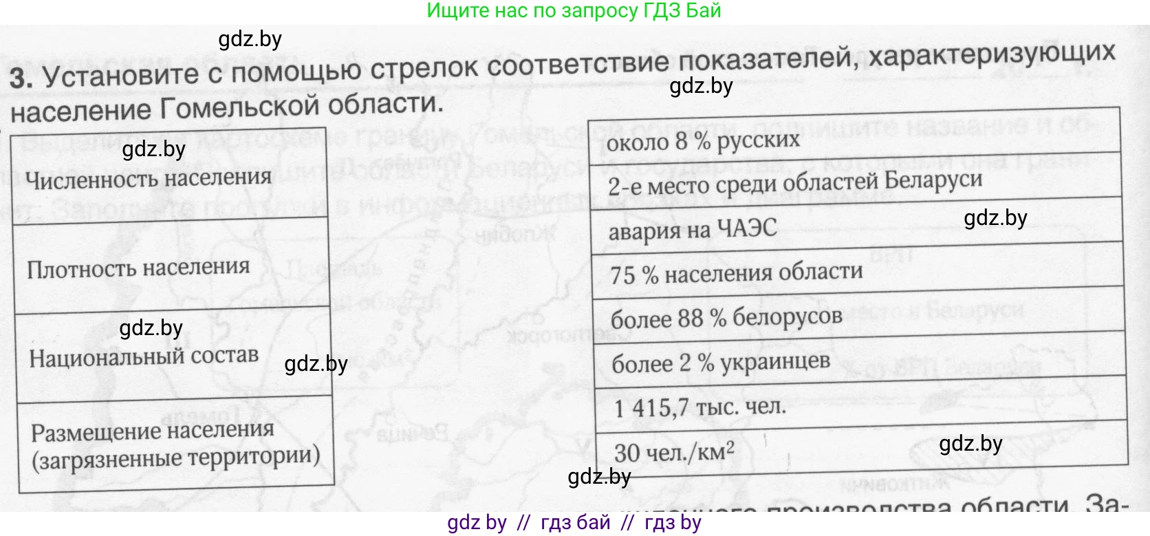 География, 9 класс рабочая тетрадь, авторы: Брилевский Михаил Николаевич, Климович Алеся Владимировна, издательство Белкартография, Минск, 2021, бирюзового цвета, страница 112, номер 3, Условие
