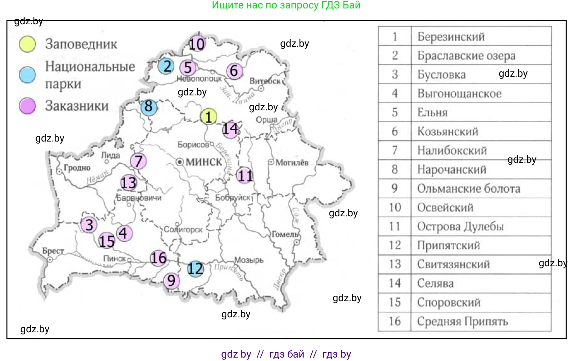 География, 9 класс рабочая тетрадь, авторы: Брилевский Михаил Николаевич, Климович Алеся Владимировна, издательство Белкартография, Минск, 2021, бирюзового цвета, страница 36, номер 3, Решение (продолжение 2)