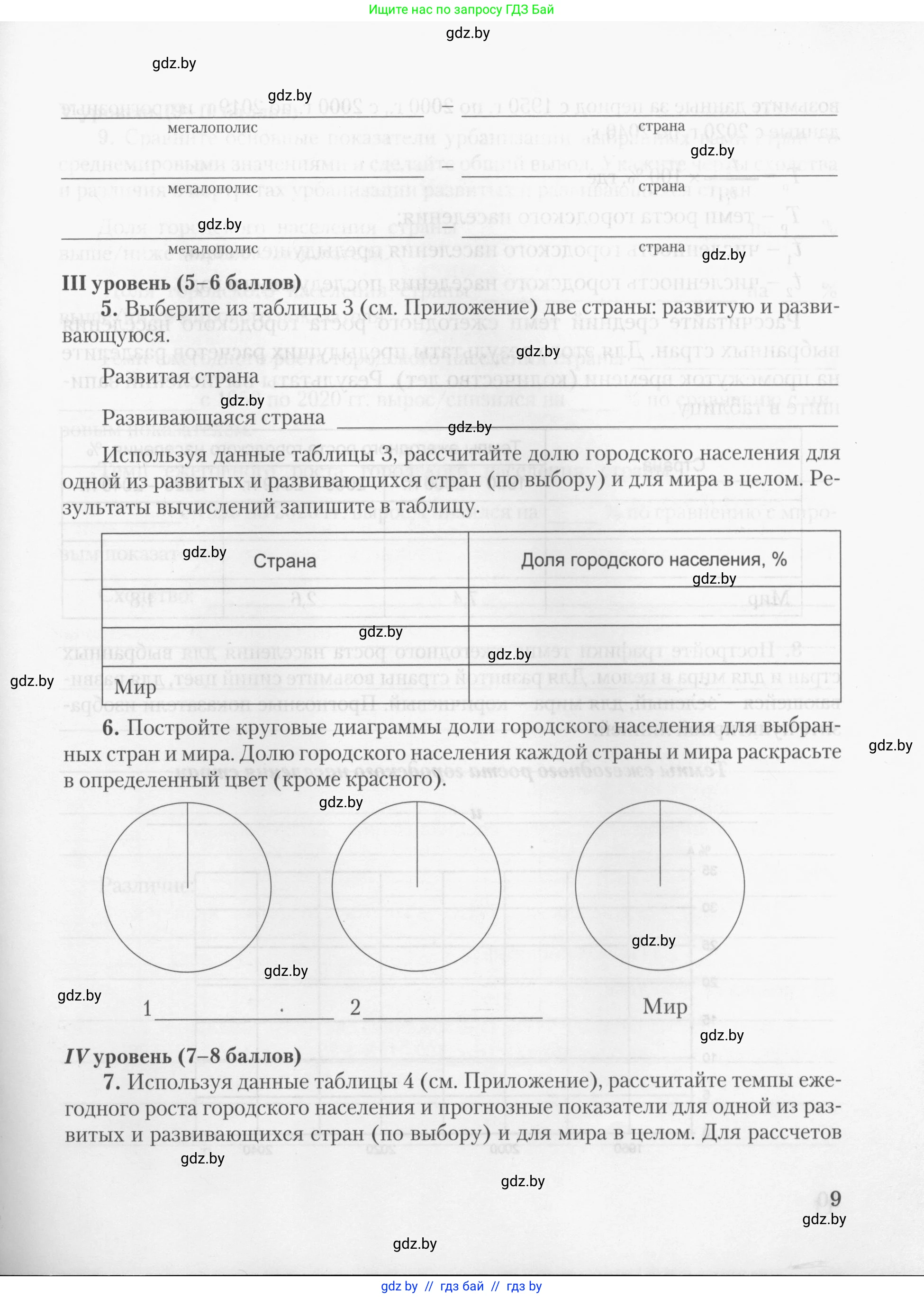 География, 10 класс тетрадь для практических и самостоятельных работ, автор: Метельский Юрий Михайлович, издательство Сэр-Вит, Минск, 2020, салатового цвета, страница 9