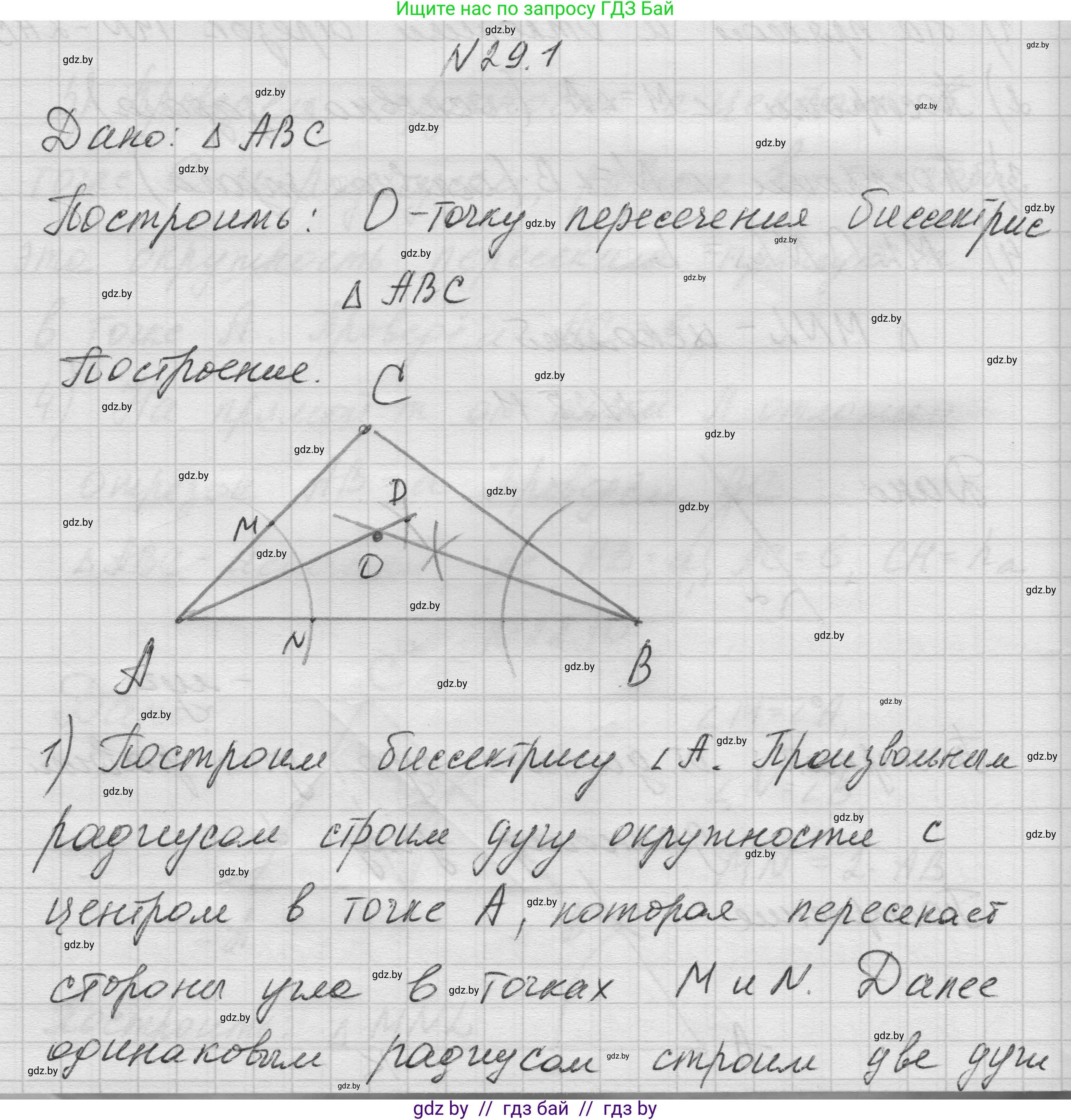 Геометрия, 7-9 класс Сборник задач, авторы: Кононов Сергей Гаврилович, Адамович Тамара Антоновна, Ефимцева Ирина Валерьяновна, Ячейко Таиса Владимировна, издательство Народная асвета, Минск, 2023, страница 53, номер 29.1, Решение 1