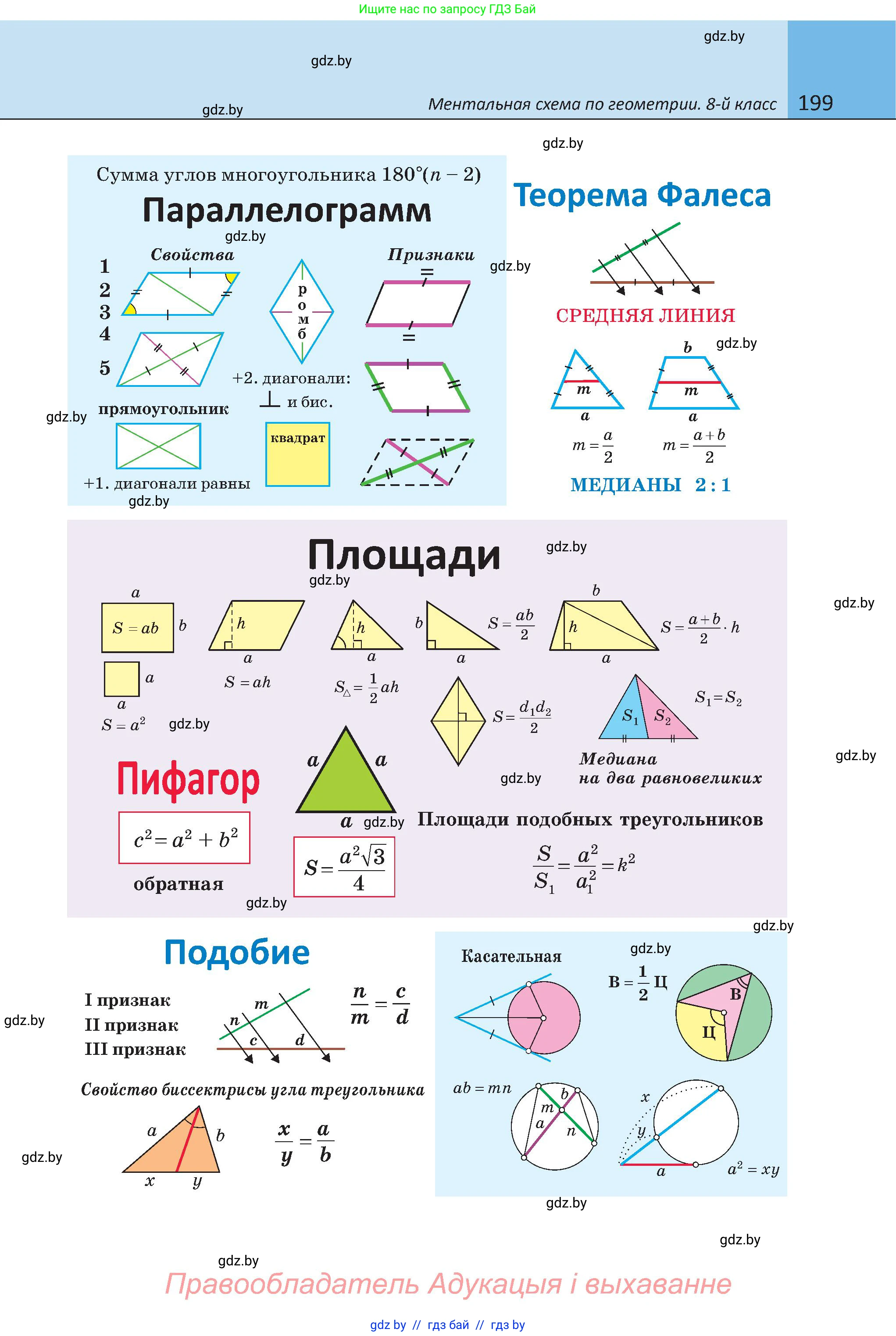 Геометрия, 8 класс Учебник, авторы: Казаков Валерий Владимирович, Казакова Ольга Олеговна, издательство Адукацыя i выхаванне, Минск, 2024, оранжевого цвета, страница 92, номер 199, Условие