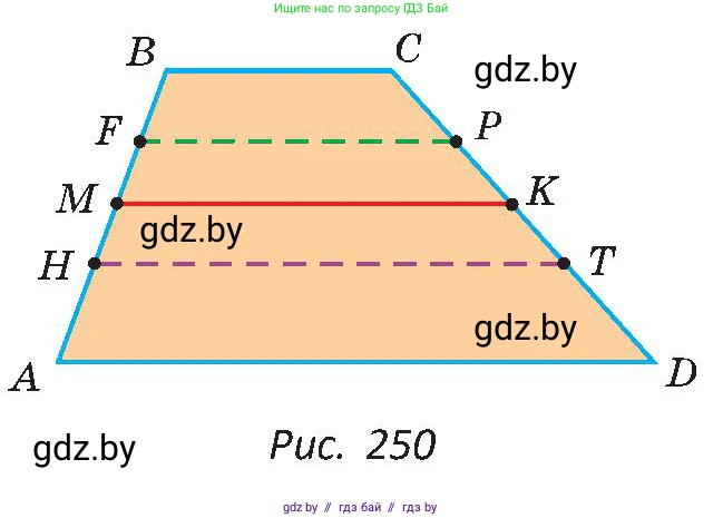 Геометрия, 8 класс Учебник, авторы: Казаков Валерий Владимирович, Казакова Ольга Олеговна, издательство Адукацыя i выхаванне, Минск, 2024, оранжевого цвета, страница 127, номер 268, Условие (продолжение 2)