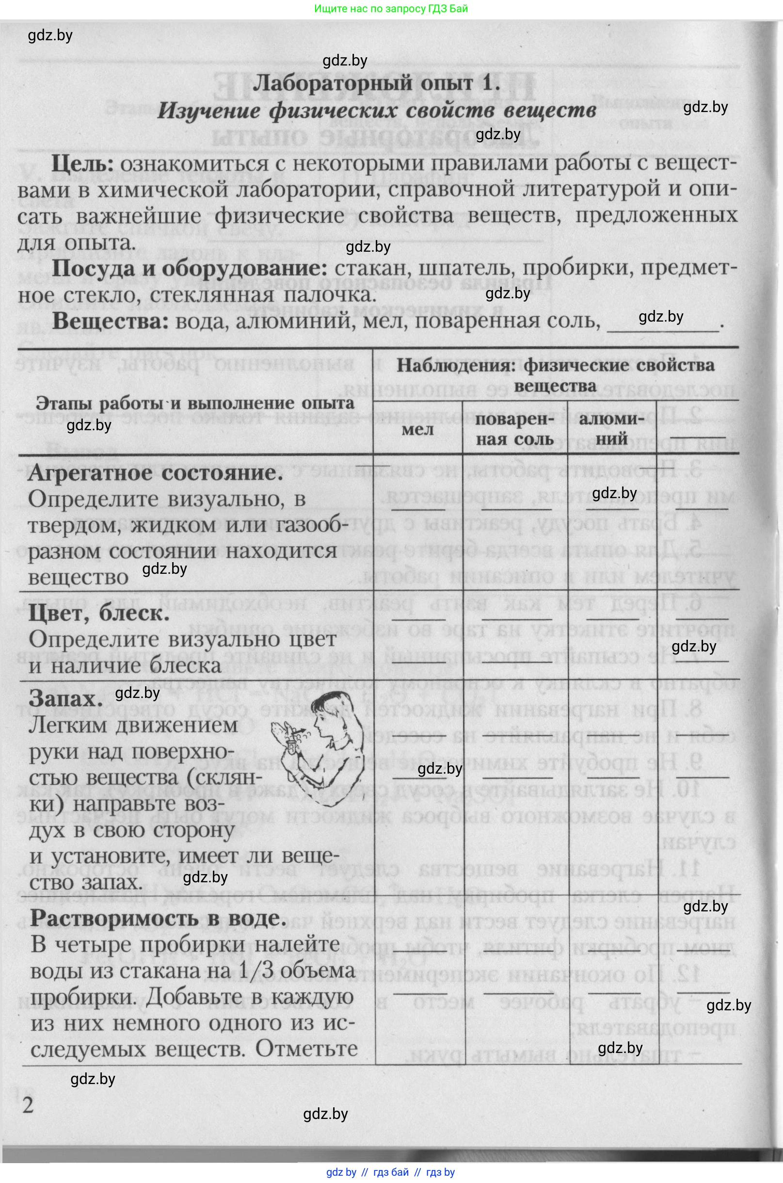 Химия, 7 класс Тетрадь для практических работ, автор: Борушко Ирина Ивановна, издательство Сэр-Вит, Минск, 2022, розового цвета, Часть 2, страница 2