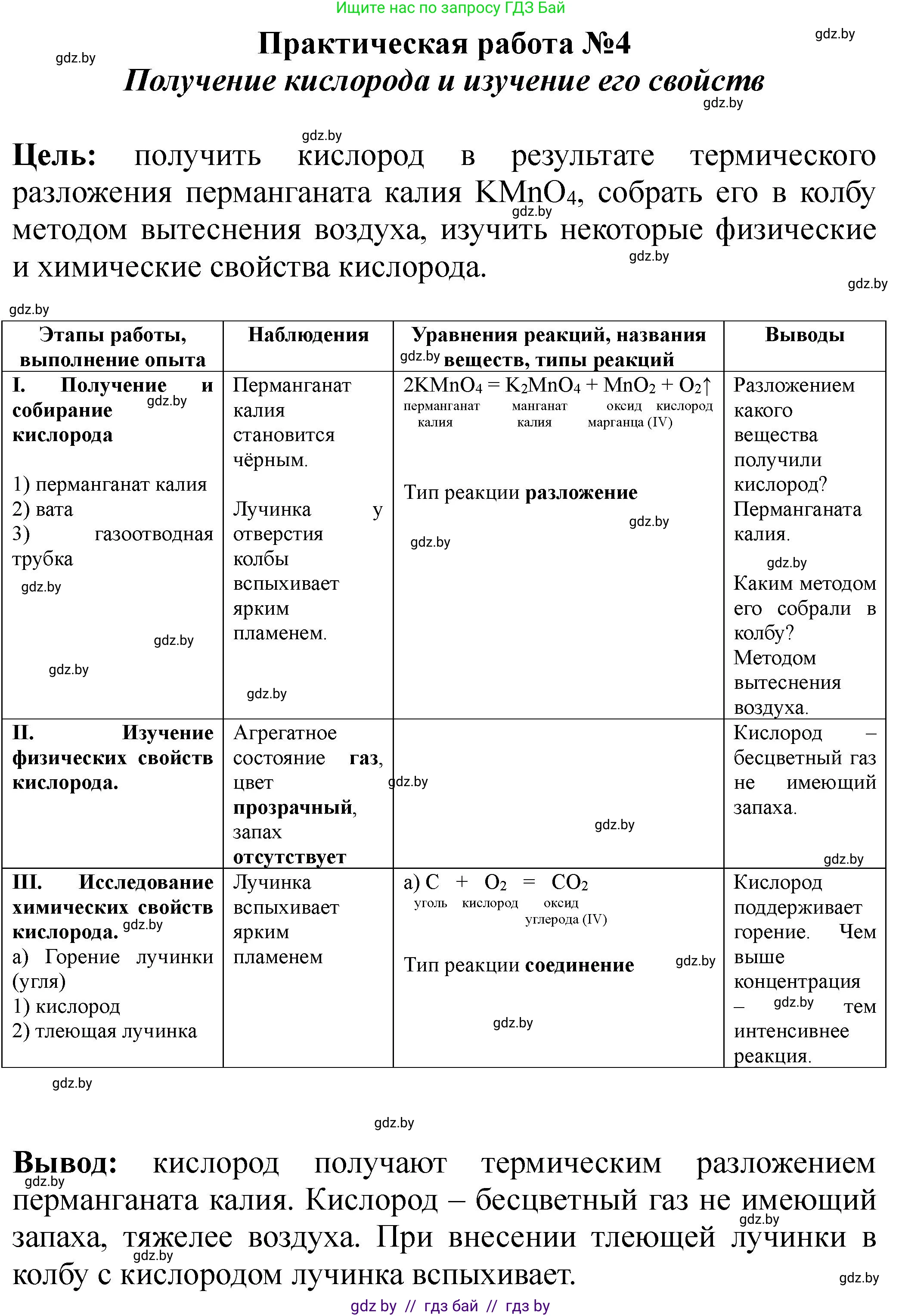 Химия, 7 класс Тетрадь для практических работ, автор: Борушко Ирина Ивановна, издательство Сэр-Вит, Минск, 2022, розового цвета, Часть 1, страница 20, Решение