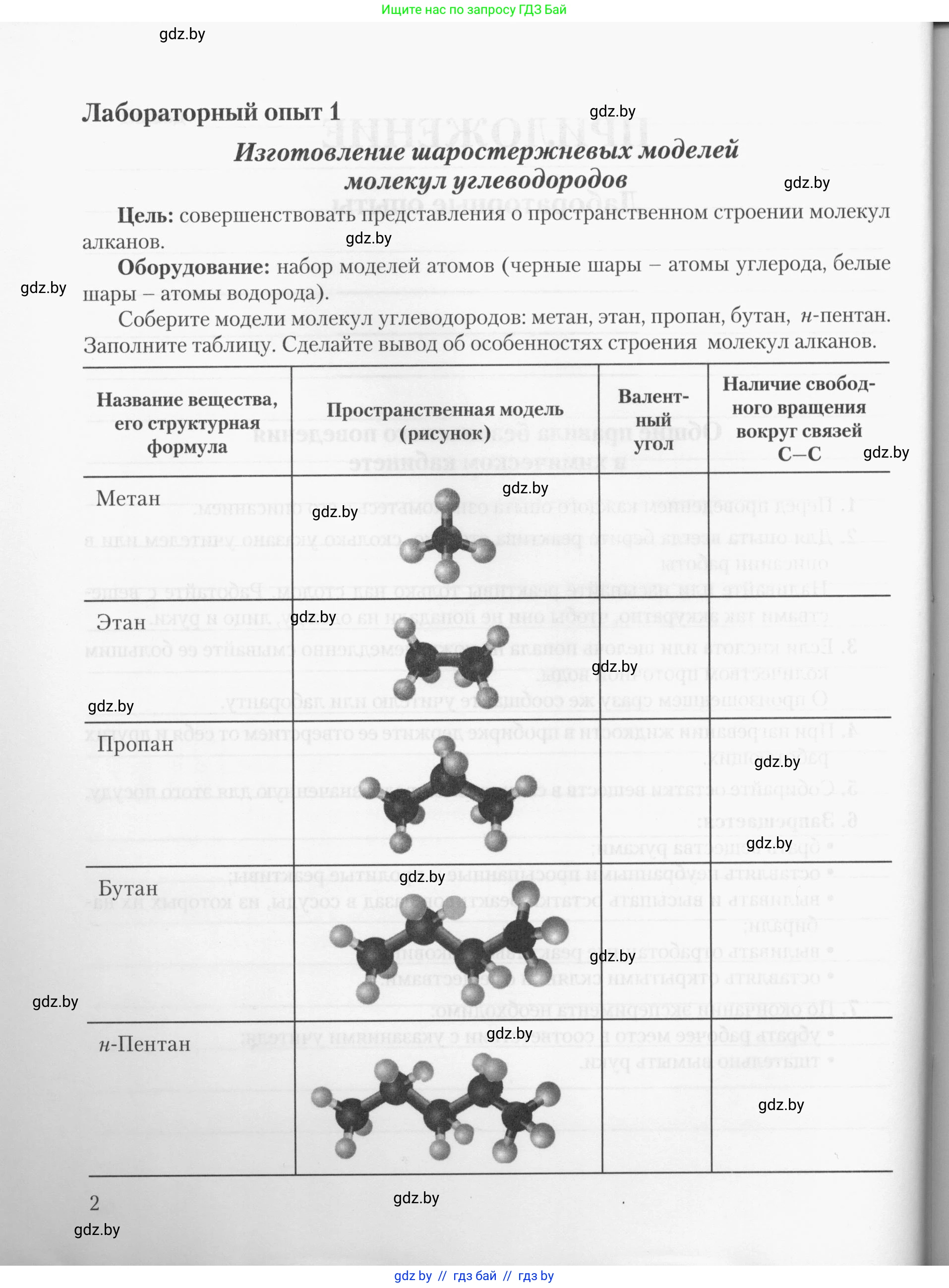 Химия, 10 класс Тетрадь для практических работ, автор: Борушко Ирина Ивановна, издательство Сэр-Вит, Минск, 2020, голубого цвета, Часть 2, страница 2