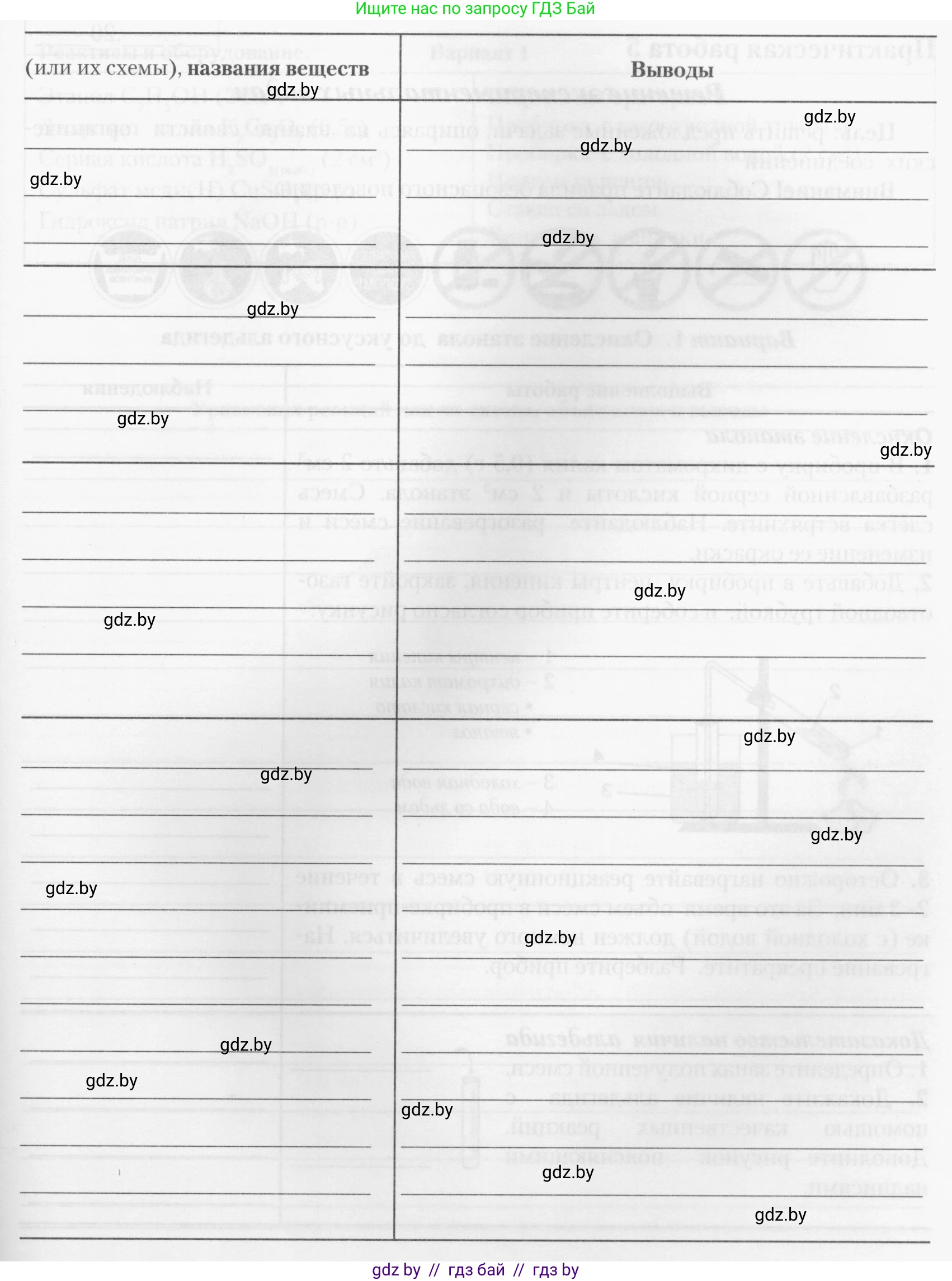 Химия, 10 класс Тетрадь для практических работ, автор: Борушко Ирина Ивановна, издательство Сэр-Вит, Минск, 2020, голубого цвета, Часть 1, страница 21, номер 3, Условия (продолжение 3)