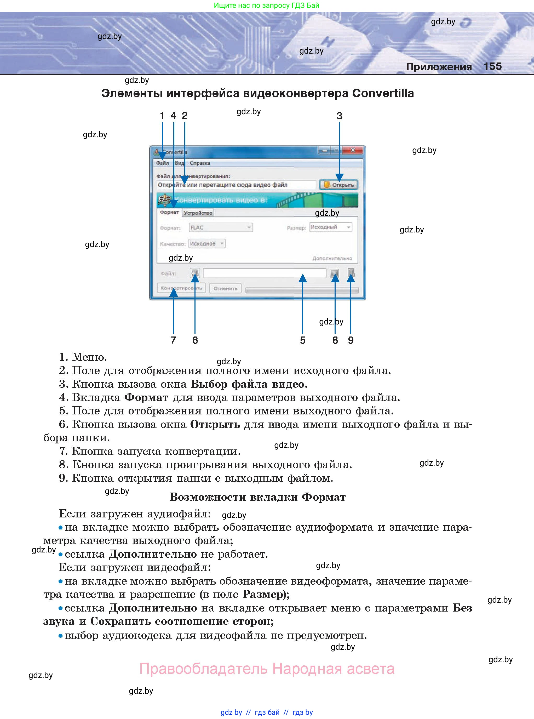 Информатика, 8 класс Учебник, авторы: Котов Владимир Михайлович, Лапо Анжелика Ивановна, Быкадоров Юрий Александрович, Войтехович Елена Николаевна, издательство Народная асвета, Минск, 2018, страница 155