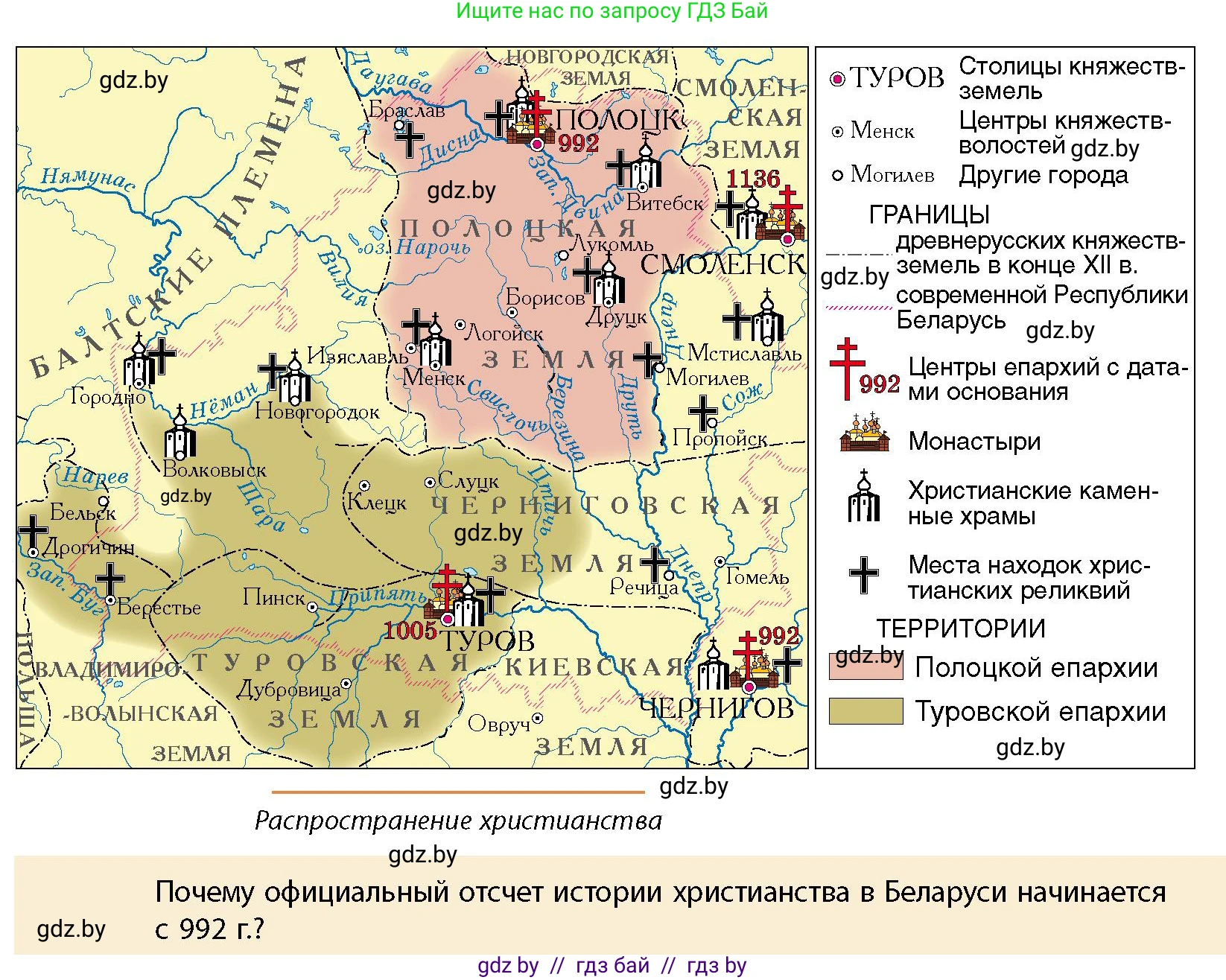 История Беларуси (Гісторыя Беларусі), 10 класс Учебник, авторы: Кохановский Александр Генадьевич, Кошелев Владимир Сергеевич, Темушев Степан Николаевич, Черепко С А, Белозорович В А, Матюшевская М И, Риер Я Г, Ходин С Н, издательство Издательский центр БГУ, Минск, 2024, бежевого цвета, Часть 1, страница 191, Условие
