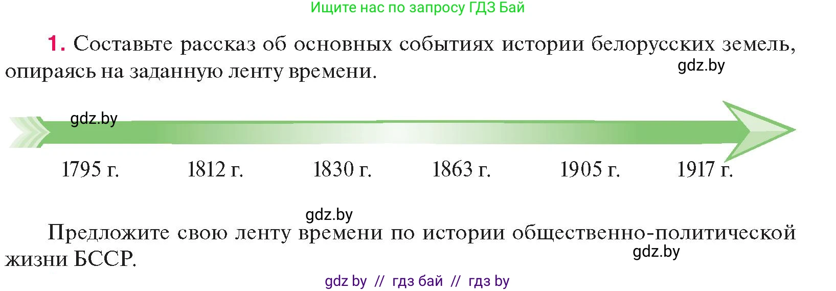 История Беларуси (Гісторыя Беларусі), 11 класс Учебник, авторы: Касович Александр Валерьевич, Барабаш Наталья Викторовна, Корзюк А А, Йоцюс В А, Матюш П А, Соловьянов А П, издательство Издательский центр БГУ, Минск, 2021, страница 53, номер 1, Условие