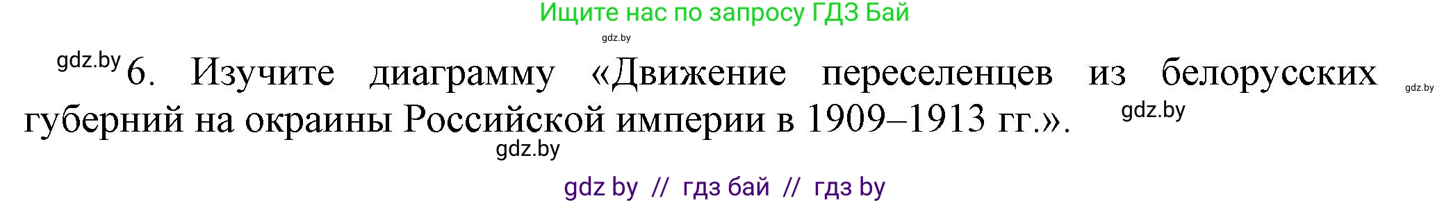 История Беларуси (Гісторыя Беларусі), 11 класс Учебник, авторы: Кохановский Александр Генадьевич, Кошелев Владимир Сергеевич, Темушев Степан Николаевич, Мох Е Н, Мезга Н Н, Корсак А И, Маскевич А И, Ходин С Н, издательство Издательский центр БГУ, Минск, 2025, зелёного цвета, страница 191, номер 6, Решение
