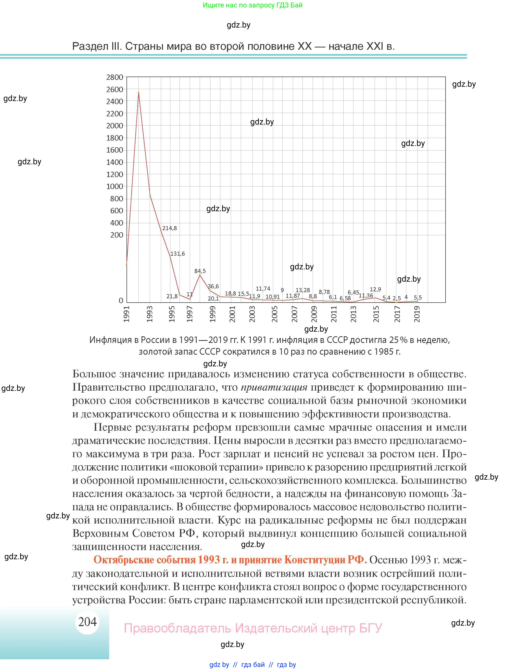 Всемирная история, 11 класс Учебник, авторы: Кошелев Владимир Сергеевич, Кошелева Наталья Владимировна, Краснова Марина Алексеевна, издательство Издательский центр БГУ, Минск, бирюзового цвета, страница 204