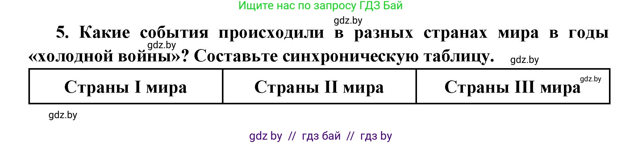 Всемирная история, 11 класс Учебник, авторы: Кошелев Владимир Сергеевич, Кошелева Наталья Владимировна, Краснова Марина Алексеевна, издательство Издательский центр БГУ, Минск, бирюзового цвета, страница 232, номер 5, Решение