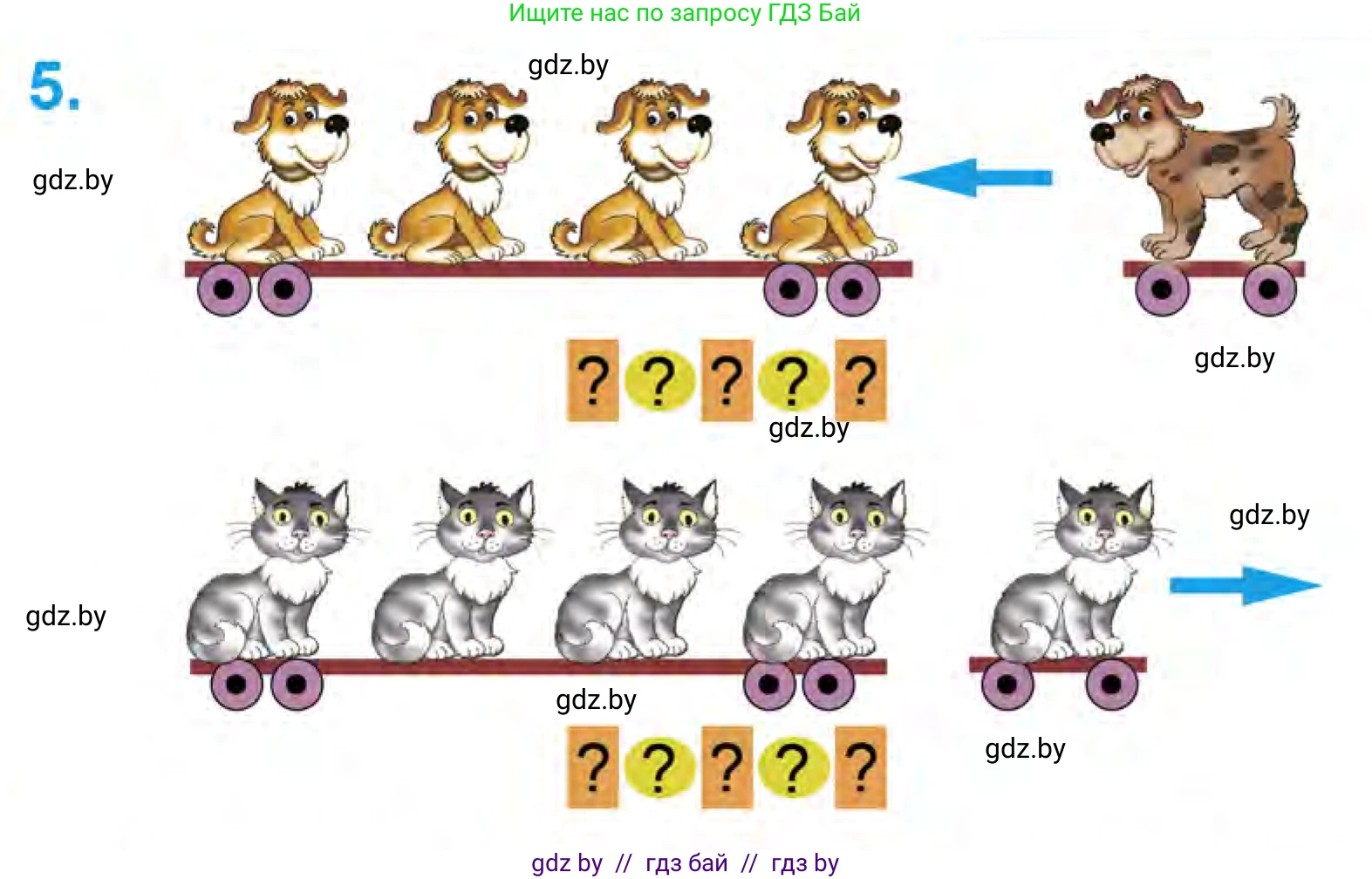 Математика, 1 класс Учебник, авторы: Муравьева Галина Леонидовна, Урбан Мария Анатольевна, издательство Академия образования, Минск, 2024, Часть 1, страница 51, номер 5, Условие
