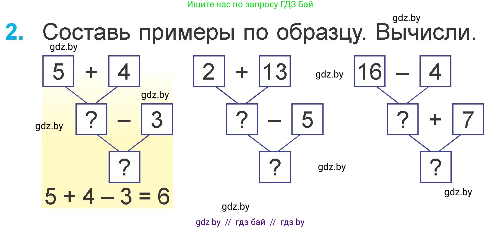 Математика, 1 класс Учебник, авторы: Муравьева Галина Леонидовна, Урбан Мария Анатольевна, издательство Академия образования, Минск, 2024, Часть 2, страница 68, номер 2, Условие