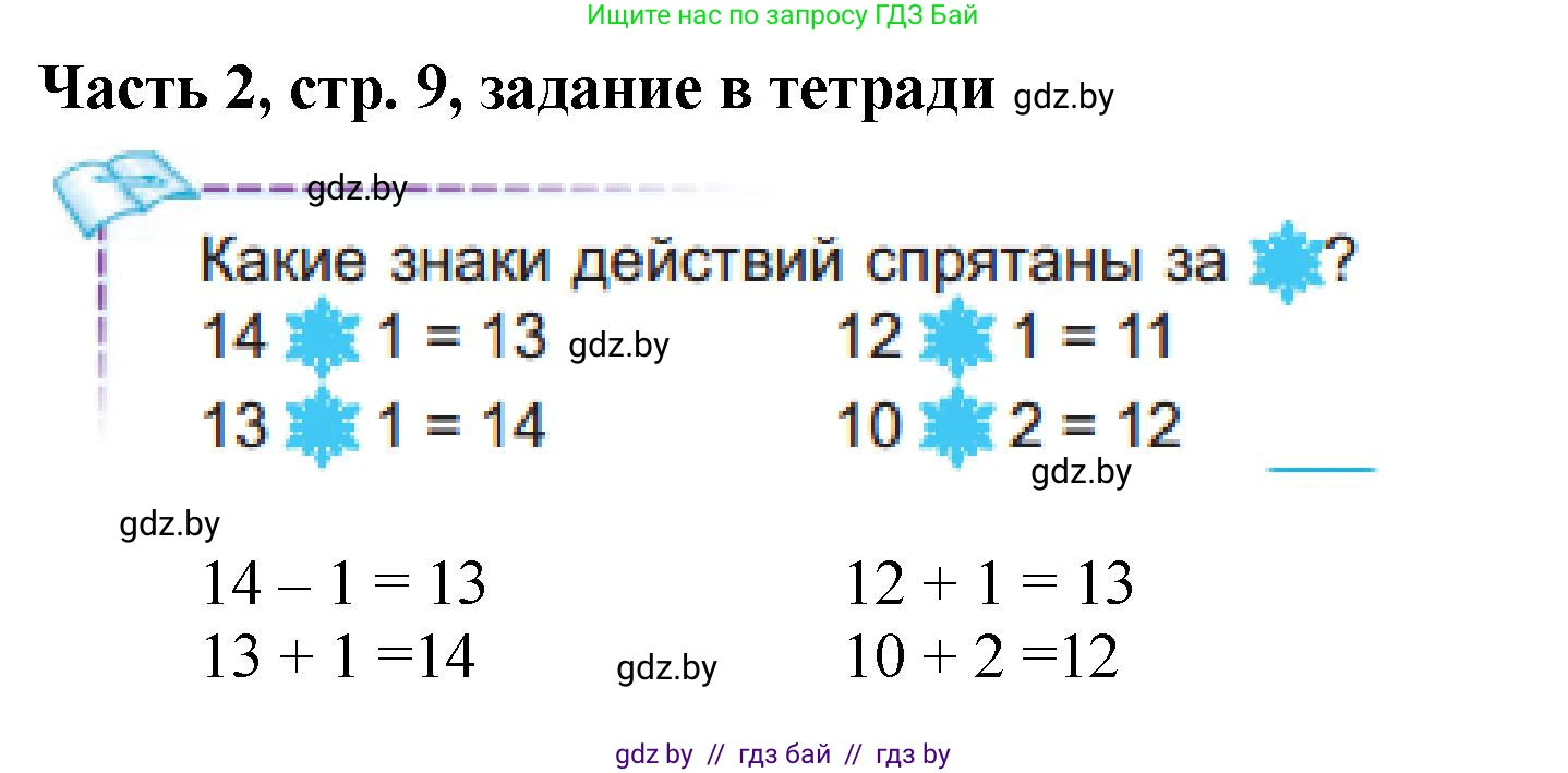 Математика, 1 класс Учебник, авторы: Муравьева Галина Леонидовна, Урбан Мария Анатольевна, издательство Академия образования, Минск, 2024, Часть 2, страница 9, Решение