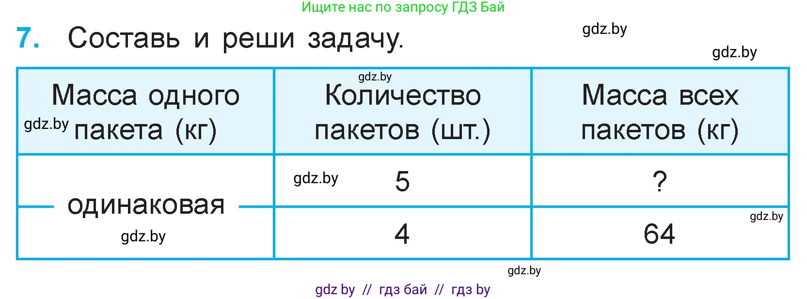Математика, 3 класс Учебник, авторы: Муравьева Галина Леонидовна, Урбан Мария Анатольевна, издательство Национальный институт образования, Минск, 2021, оранжевого цвета, Часть 1, страница 125, номер 7, Условие