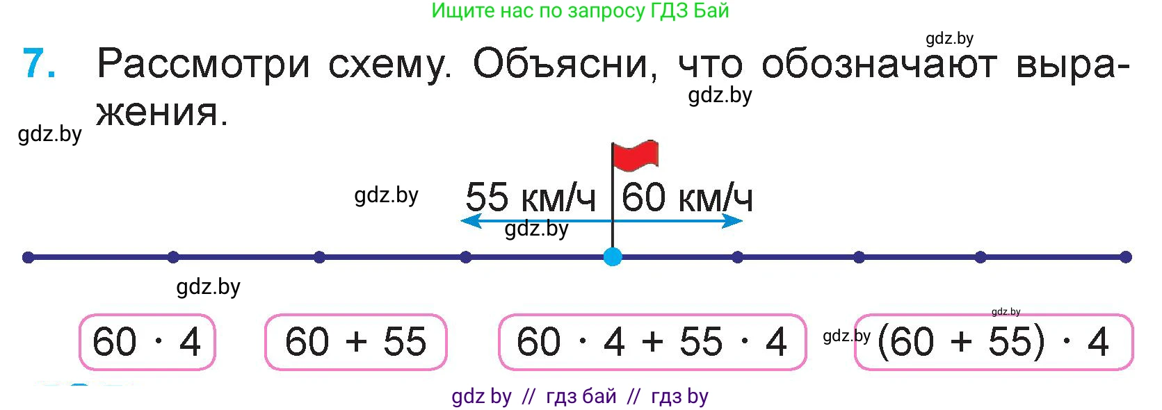 Математика, 3 класс Учебник, авторы: Муравьева Галина Леонидовна, Урбан Мария Анатольевна, издательство Национальный институт образования, Минск, 2021, оранжевого цвета, Часть 2, страница 124, номер 7, Условие