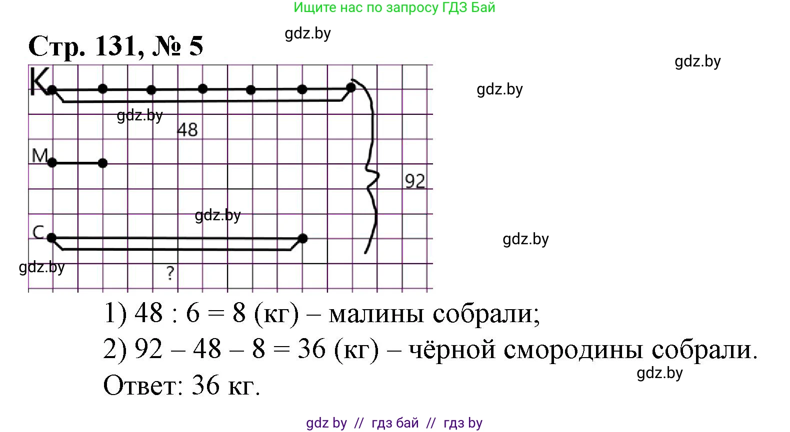 Математика, 3 класс Учебник, авторы: Муравьева Галина Леонидовна, Урбан Мария Анатольевна, издательство Национальный институт образования, Минск, 2021, оранжевого цвета, Часть 1, страница 131, номер 5, Решение 3