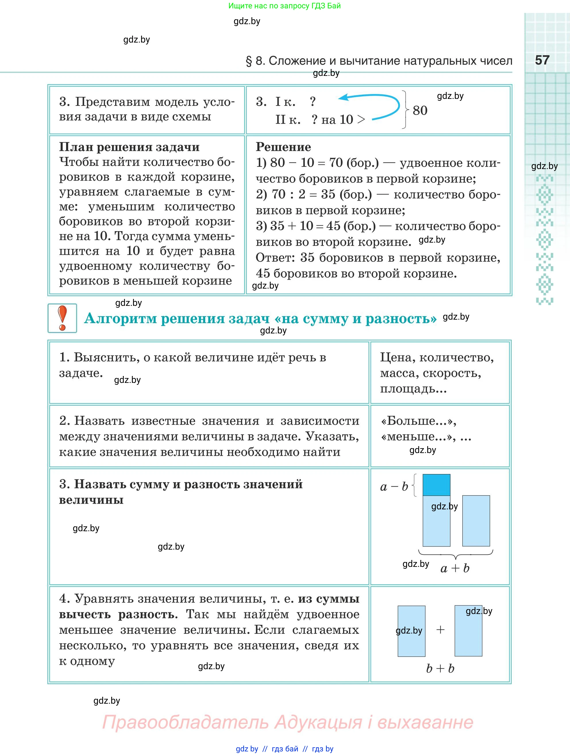 Математика, 5 класс Учебник, авторы: Герасимов Валерий Дмитриевич, Пирютко Ольга Николаевна, Лобанов Александр Павлович, издательство Адукацыя i выхаванне, Минск, 2025, белого цвета, Часть 2, страница 57