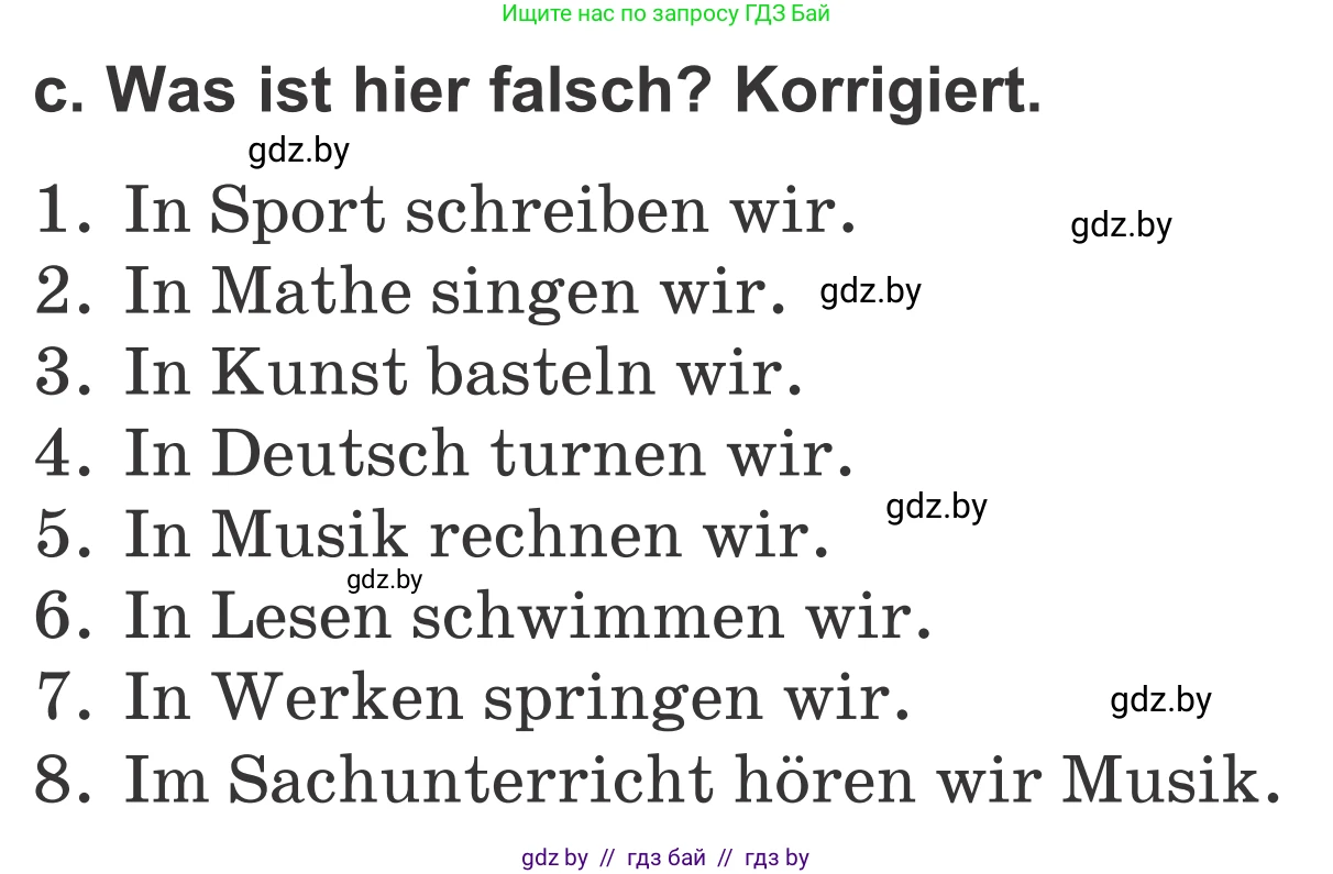 Немецкий язык (Deutsch), 4 класс Учебник (Schülerbuch), авторы: Будько Антонина Филипповна (Budjko Antonina), Урбанович Инна Ювинальевна (Urbanowitsch Ina), издательство Вышэйшая школа, Минск, 2019, жёлтого цвета, Часть 1, страница 30, номер 3c, Условие