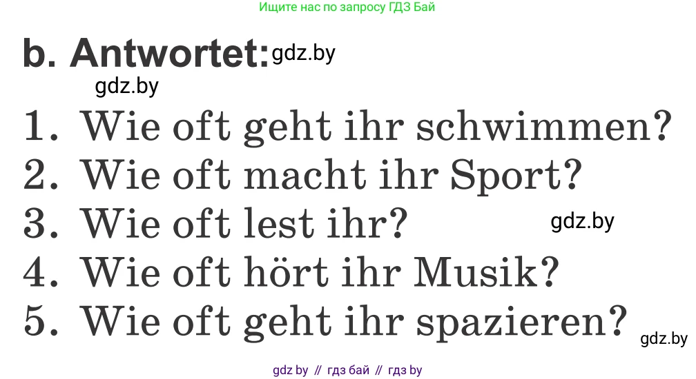 Немецкий язык (Deutsch), 4 класс Учебник (Schülerbuch), авторы: Будько Антонина Филипповна (Budjko Antonina), Урбанович Инна Ювинальевна (Urbanowitsch Ina), издательство Вышэйшая школа, Минск, 2019, жёлтого цвета, Часть 1, страница 47, номер 8b, Условие