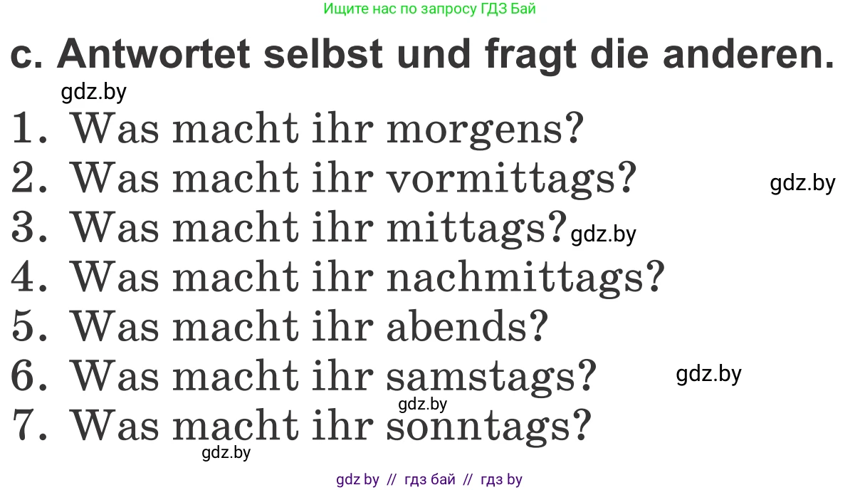 Немецкий язык (Deutsch), 4 класс Учебник (Schülerbuch), авторы: Будько Антонина Филипповна (Budjko Antonina), Урбанович Инна Ювинальевна (Urbanowitsch Ina), издательство Вышэйшая школа, Минск, 2019, жёлтого цвета, Часть 1, страница 47, номер 8c, Условие