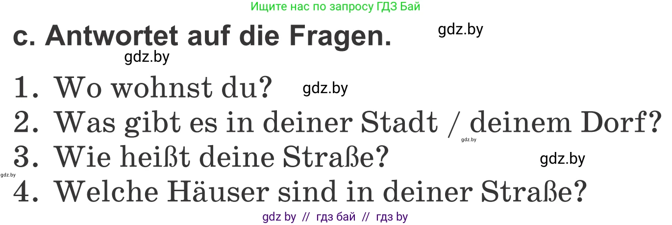 Немецкий язык (Deutsch), 4 класс Учебник (Schülerbuch), авторы: Будько Антонина Филипповна (Budjko Antonina), Урбанович Инна Ювинальевна (Urbanowitsch Ina), издательство Вышэйшая школа, Минск, 2019, жёлтого цвета, Часть 2, страница 43, номер 6c, Условие