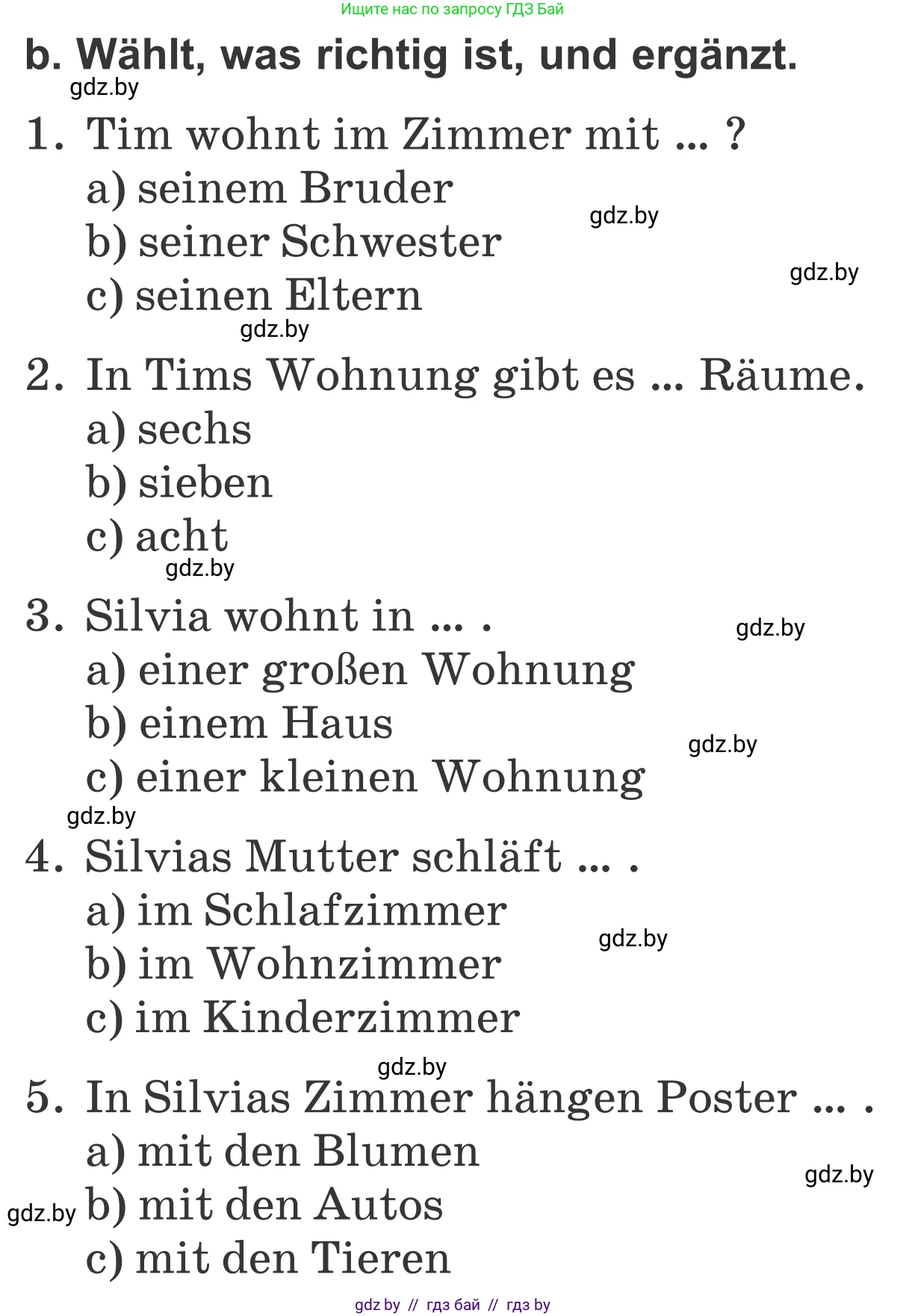 Немецкий язык (Deutsch), 4 класс Учебник (Schülerbuch), авторы: Будько Антонина Филипповна (Budjko Antonina), Урбанович Инна Ювинальевна (Urbanowitsch Ina), издательство Вышэйшая школа, Минск, 2019, жёлтого цвета, Часть 2, страница 57, номер 6b, Условие