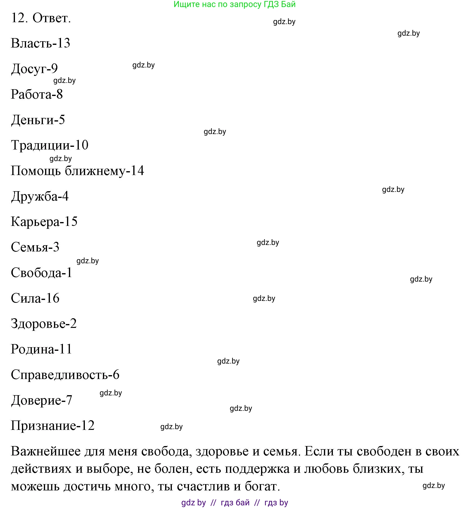 Обществоведение, 9 класс рабочая тетрадь, авторы: Кушнер Надежда Васильевна, Полейко Елена Александровна, Бернат Ирина Петровна, Гламбоцкий Пётр Михайлович, издательство Аверсэв, Минск, 2021, голубого цвета, страница 19, номер 12, Решение