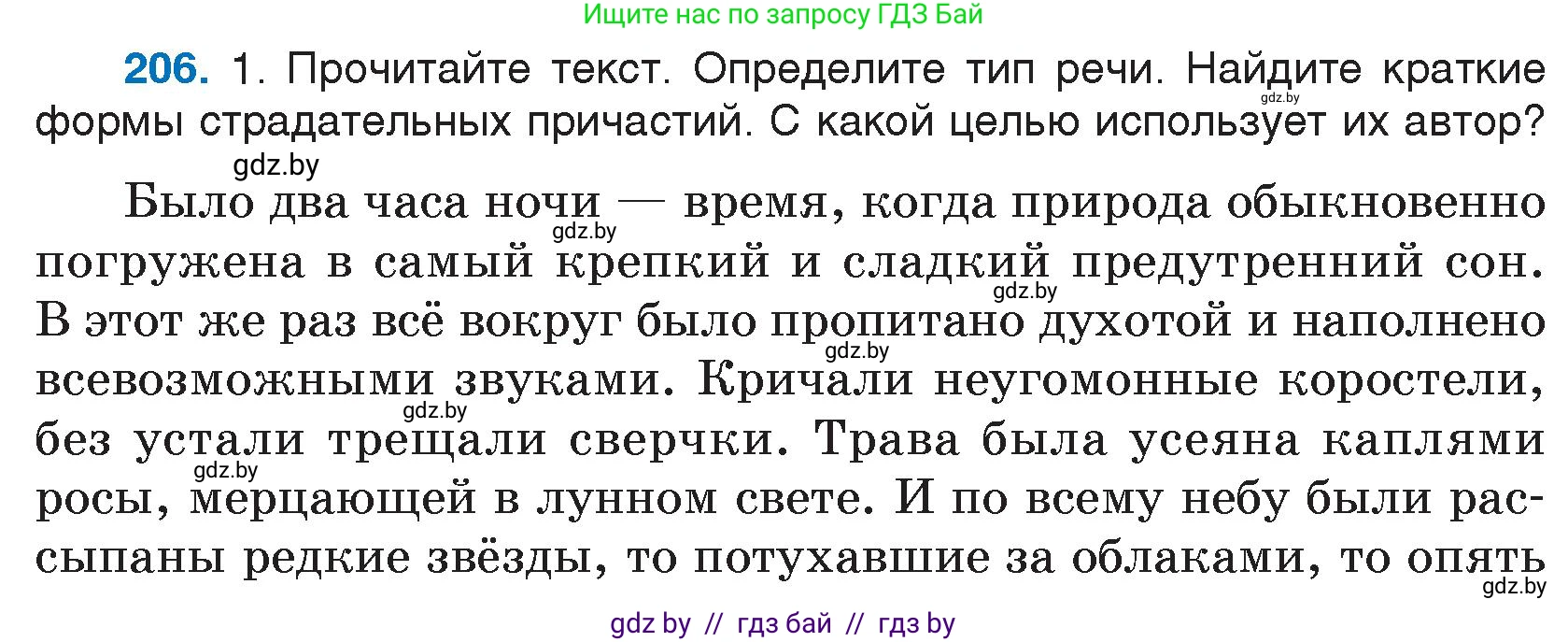 Русский язык, 7 класс Учебник, авторы: Волынец Татьяна Николаевна, Литвинко Франя Михайловна, Долбик Елена Евгеньевна, Таяновская И В, Винник И Р, издательство Национальный институт образования, Минск, 2020, бирюзового цвета, страница 101, номер 206, Условие