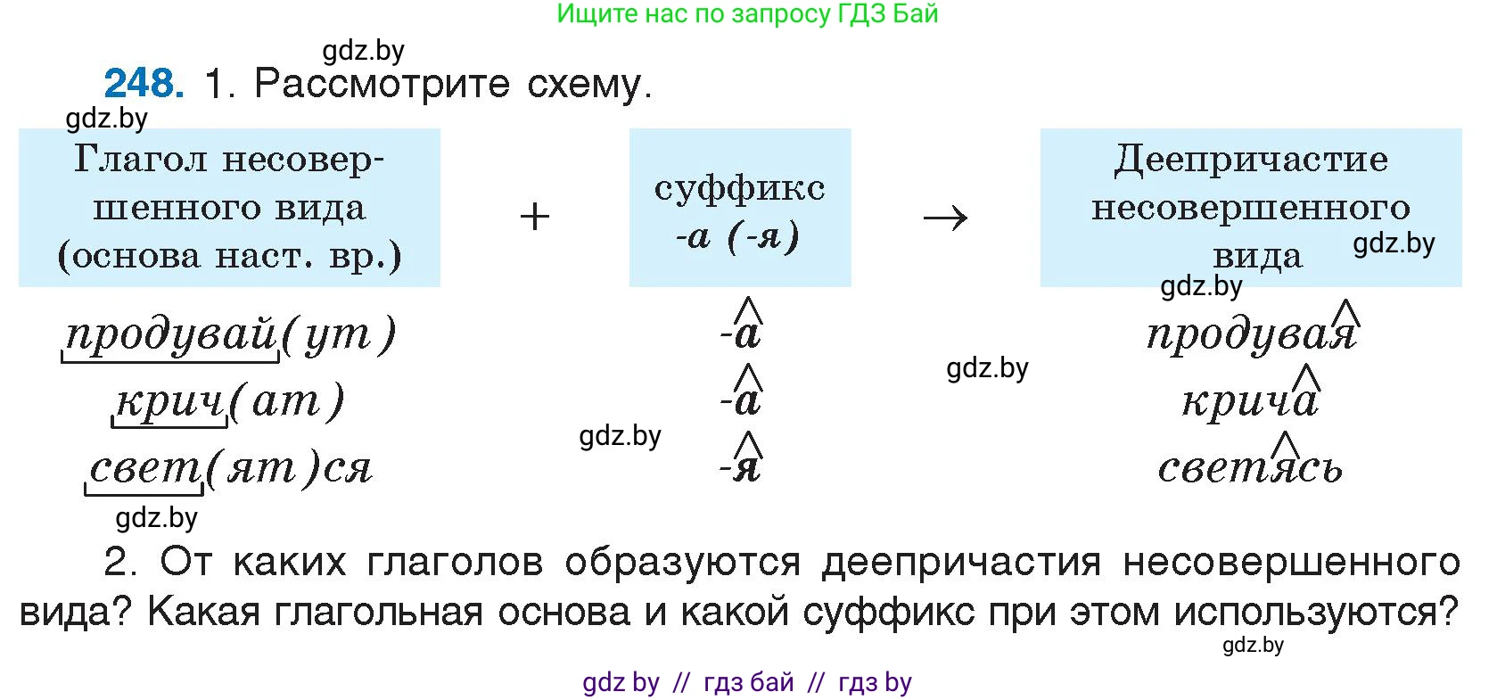 Русский язык, 7 класс Учебник, авторы: Волынец Татьяна Николаевна, Литвинко Франя Михайловна, Долбик Елена Евгеньевна, Таяновская И В, Винник И Р, издательство Национальный институт образования, Минск, 2020, бирюзового цвета, страница 123, номер 248, Условие