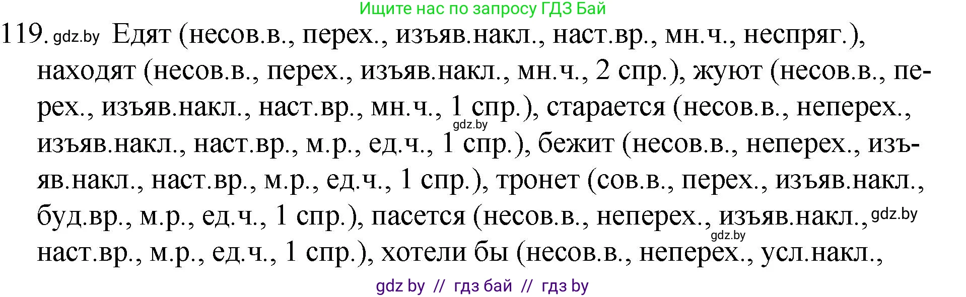 Русский язык, 7 класс Учебник, авторы: Волынец Татьяна Николаевна, Литвинко Франя Михайловна, Долбик Елена Евгеньевна, Таяновская И В, Винник И Р, издательство Национальный институт образования, Минск, 2020, бирюзового цвета, страница 61, номер 119, Решение