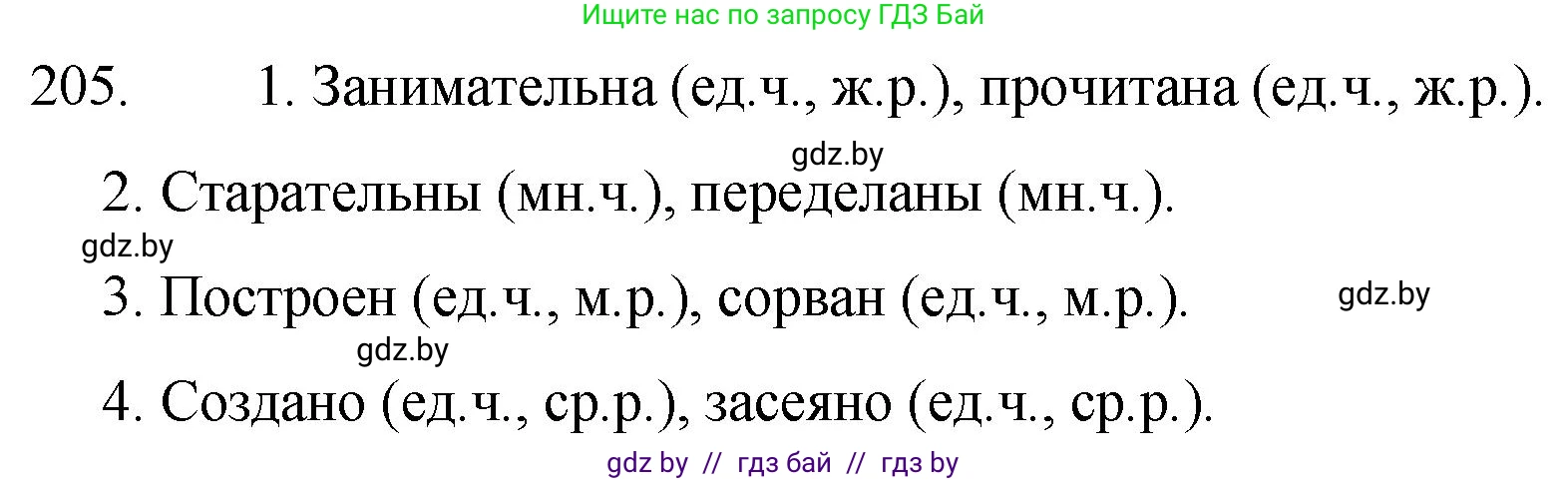 Русский язык, 7 класс Учебник, авторы: Волынец Татьяна Николаевна, Литвинко Франя Михайловна, Долбик Елена Евгеньевна, Таяновская И В, Винник И Р, издательство Национальный институт образования, Минск, 2020, бирюзового цвета, страница 101, номер 205, Решение