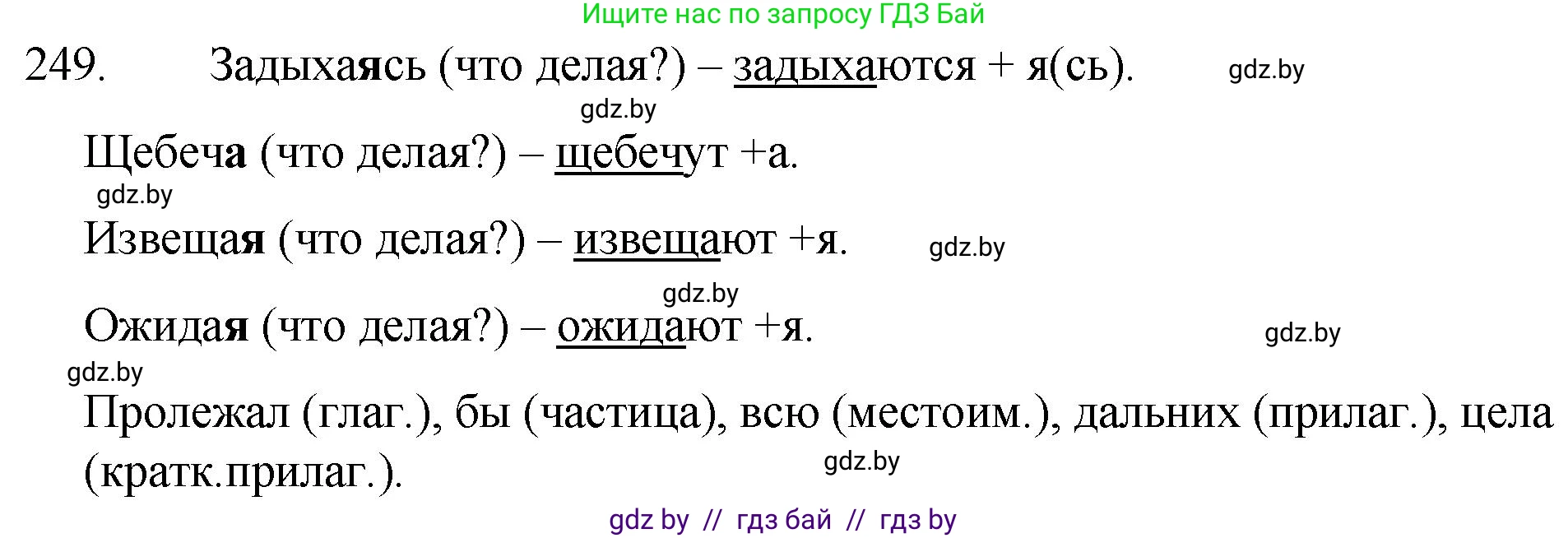 Русский язык, 7 класс Учебник, авторы: Волынец Татьяна Николаевна, Литвинко Франя Михайловна, Долбик Елена Евгеньевна, Таяновская И В, Винник И Р, издательство Национальный институт образования, Минск, 2020, бирюзового цвета, страница 123, номер 249, Решение