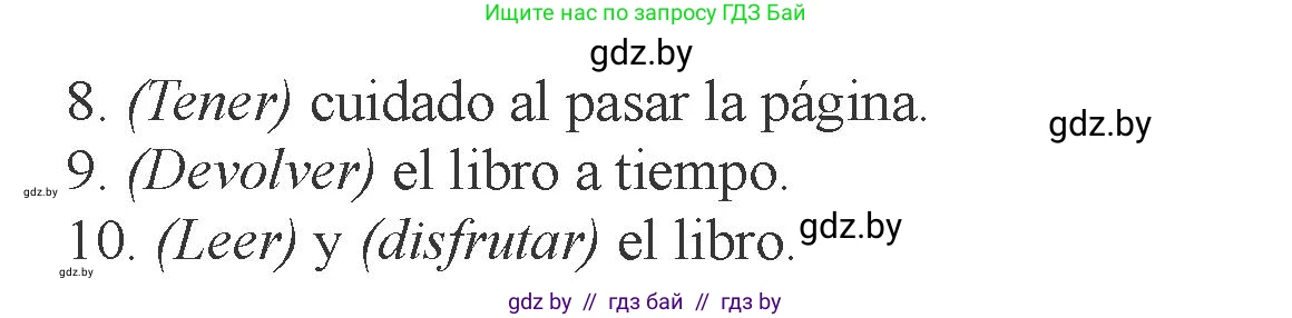 Испанский язык, 6 класс Учебник, авторы: Цыбулева Татьяна Эдуардовна, Пушкина Ольга Александровна, издательство Издательский центр БГУ, Минск, 2018, Часть 1, страница 103, номер 13, Условие (продолжение 2)
