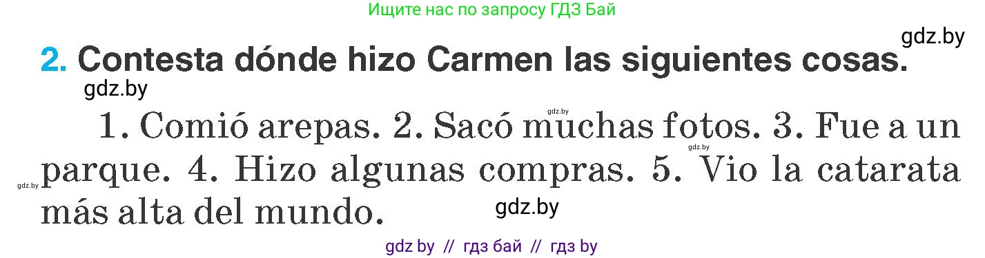 Испанский язык, 7 класс Учебник, автор: Гриневич Елена Карловна, издательство Вышэйшая школа, Минск, 2017, оранжевого цвета, страница 29, номер 2, Условие