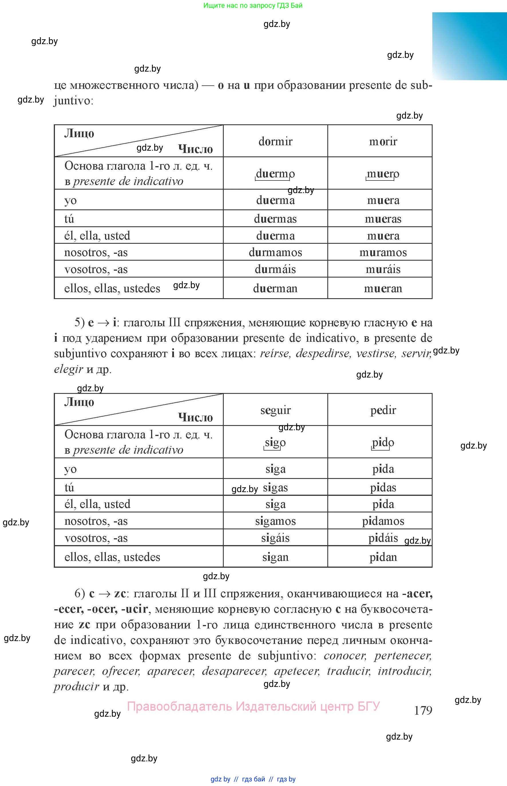 Испанский язык, 8 класс Учебник, авторы: Цыбулева Татьяна Эдуардовна, Пушкина Ольга Александровна, издательство Издательский центр БГУ, Минск, 2016, оранжевого цвета, страница 179