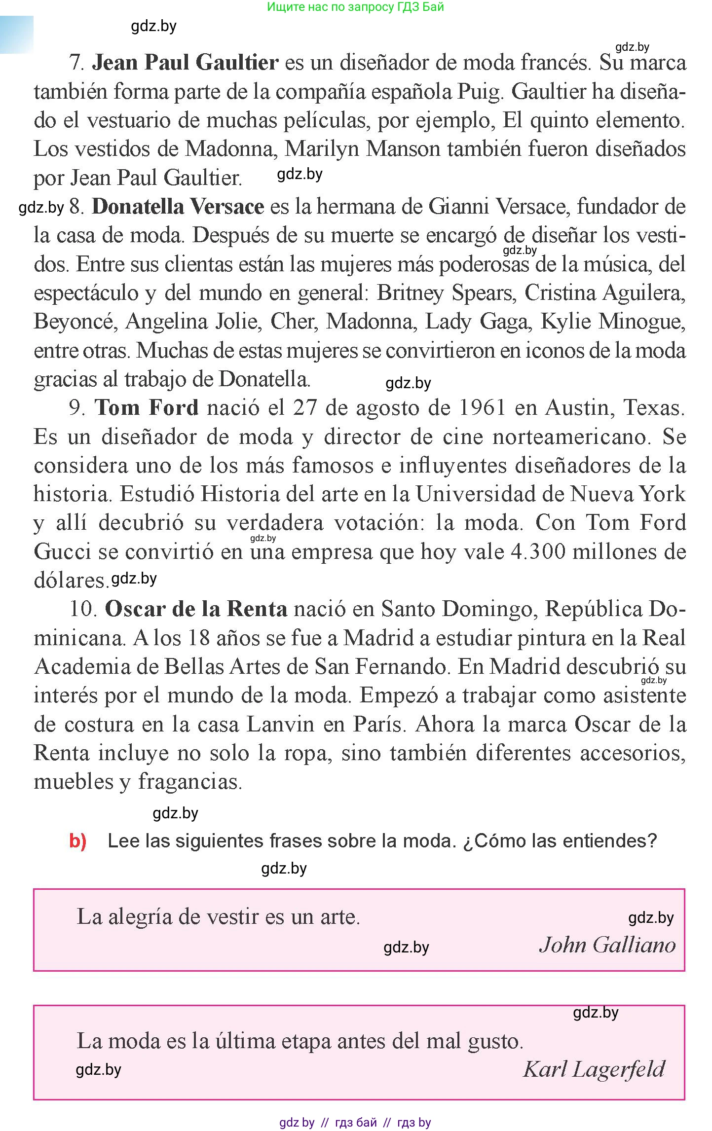 Испанский язык, 9 класс Учебник, авторы: Цыбулева Татьяна Эдуардовна, Пушкина Ольга Александровна, издательство Издательский центр БГУ, Минск, 2017, страница 74, номер 4, Условие (продолжение 3)