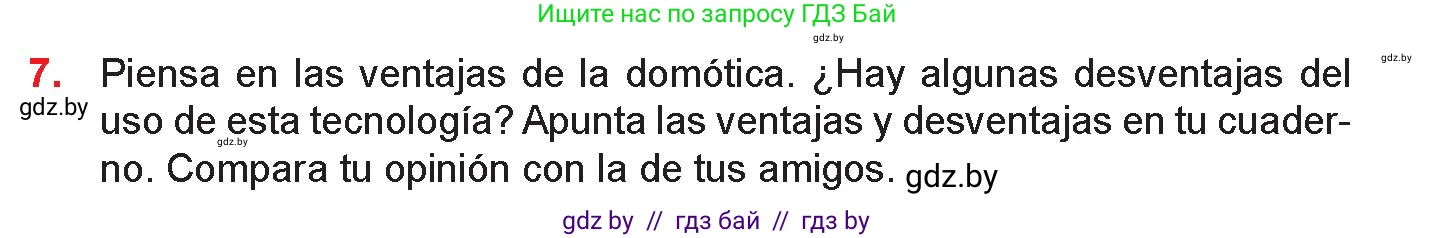 Испанский язык, 10 класс Учебник, авторы: Цыбулева Татьяна Эдуардовна, Пушкина Ольга Александровна, Карпиевич Галина Константиновна, издательство Издательский центр БГУ, Минск, 2019, оранжевого цвета, страница 69, номер 7, Условие