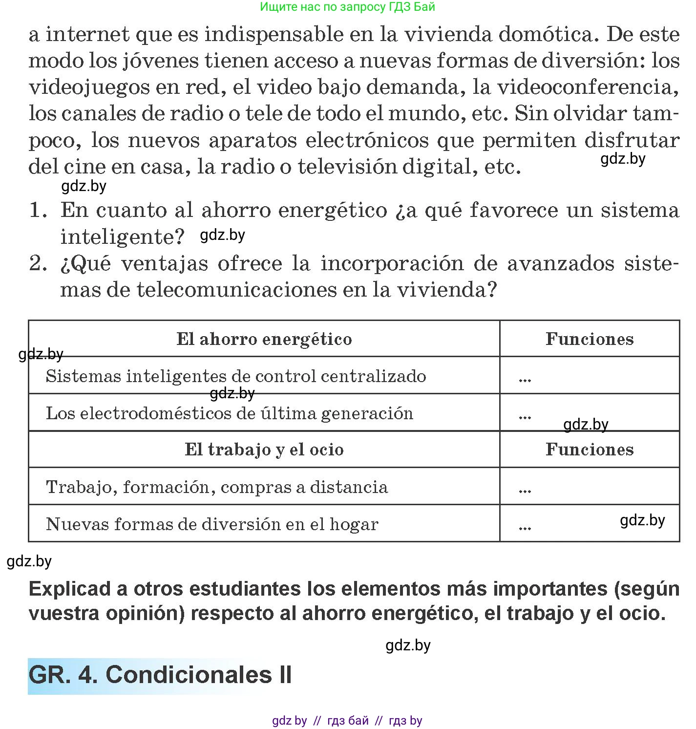 Испанский язык, 10 класс Учебник, авторы: Гриневич Елена Карловна, Янукенас Ольга Викторовна, издательство Вышэйшая школа, Минск, 2019, оранжевого цвета, страница 81, номер 10, Условие (продолжение 5)