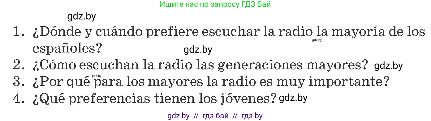 Испанский язык, 10 класс Учебник, авторы: Гриневич Елена Карловна, Янукенас Ольга Викторовна, издательство Вышэйшая школа, Минск, 2019, оранжевого цвета, страница 187, номер 1, Условие (продолжение 2)